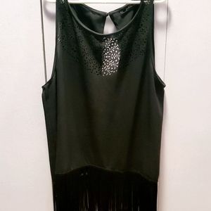 Zara fringe top